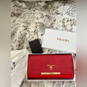 Prada Wallet Saffiano Leather